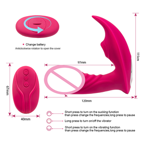 Clitoral Sucking <strong>Vibrator</strong> G Spot Vibrating Realistic <strong>Dildo</strong> 2 in 1 <strong>Clitoris</strong> G Spot Stimulator with Suction Vibration - Product Image 6