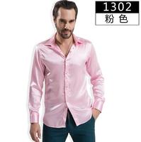 Chemises de Performance pour homme, à manches longues, cintrées, blanches, costume de Performance,