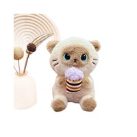 Nouvelle machine à griffes transfrontalière de 8 pouces pour le commerce extérieur, machine à attraper les poupées, jouet en peluche chat siamois rembourré en coton PP, cadeau pour jeunes
