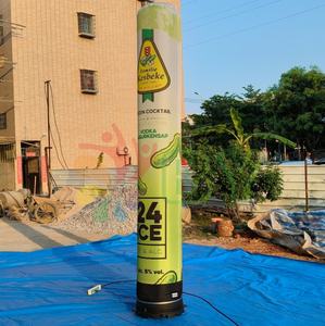 <span class=keywords><strong>Colonne</strong></span> gonflable de taille personnalisée <span class=keywords><strong>Colonne</strong></span> de pilier gonflable de couleur verte <span class=keywords><strong>Colonne</strong></span> de tube d'éclairage à LED gonflable pour la décoration - Product Image 4