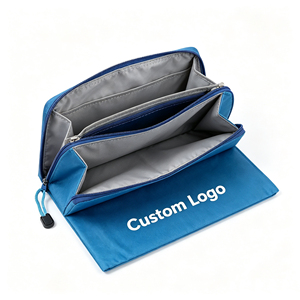 Reusable Waterproof Storage Pouch Custom Brand Logo Multi Purpose Travel Organizer Bag for School Office Cosmetic Accessories - Product Image 2