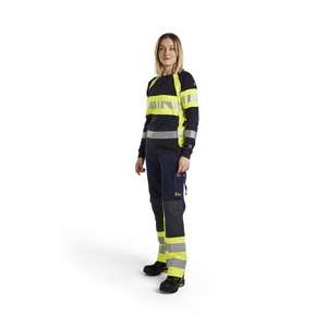 BLAKLADER - 718115148933D22 Pantalon multirorm pour femme Bleu marine/jaune-EAN 7330509843161 FLAME RESISTANT WORKWEAR - Product Image 3