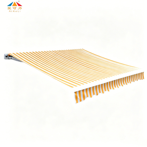 Toldo Retráctil Manual de Aleación de Aluminio <span class=keywords><strong>con</strong></span> <span class=keywords><strong>Lona</strong></span> de Poliéster Anti-UV, Toldo Extensible para Ventana y <span class=keywords><strong>Terraza</strong></span> <span class=keywords><strong>con</strong></span> Cubierta Extraíble - Product Image 4