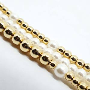 Juego de 4 Pulseras de Perlas CCB con Estilo Encantador, Oferta Especial de Verano, Perlas Redondas, Joyería Moderna, Elegante y Diaria - Product Image 2