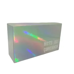 Luxury gift party family wedding photo album box for photos two piece holographic box