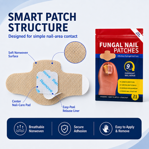 Patchs de traitement antifongiques en hydrogel pour ongles, en tissu non tissé, pour ongles jaunes, rugueux et faibles, vente en gros sous marque privée - Product Image 5