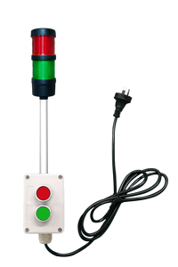 ONN-M4 1-5 Schichten Manuell Bedienbare LED-Signalsäule Warnleuchte mit Summer Blinkfunktion Steuerknopf 100-240V Eingang CE - Product Image 4