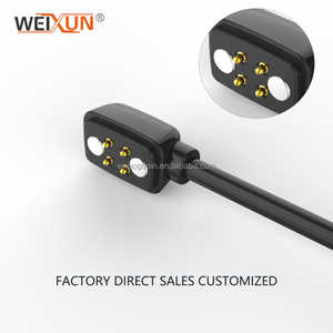 Nguồn Nhà Máy Tùy Chỉnh 4Pin Hàng Tăng Gấp Đôi Nối Từ Tính 4Pin Tai Nghe Từ Tính Sạc Cáp Pogo Pin Từ Tính 3Pin - Product Image 2