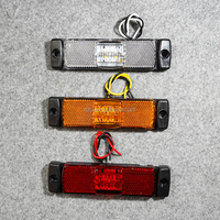 Étanche 12-24V 3 couleurs camion LED feu de position latéral LED Signal voyant d'avertissement Kit de feux de remorque