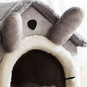 थोक घर प्रकार वियोज्य सुपर नरम पालतू बिस्तर आलीशान डोनट पालतू बिस्तर कार के आकार का पालतू बिस्तर - Product Image 6