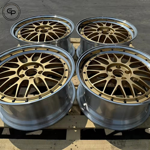 Elegant Gold Multi Spoke Two Piece Forged Aluminium Alloy Rim With Center Cap Universal Fit Passenger <b>Car</b> Wheel For Vehicle - Product Image 2