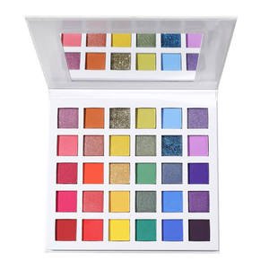 Palette di ombretti altamente pigmentati 30 pan makeup rainbow eye shadow palate sombras de ojos nude smokey shimmer eyeshadow palette - Product Image 6