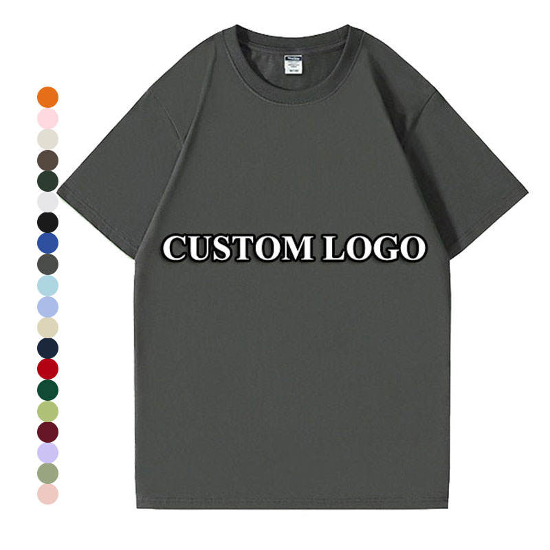 High Quality Heavyweight 100% Cotton T-shirt Custom Screen Printed Oversized Graphic Tee For Men