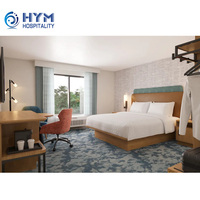 Hampton Inn Modernes MDF Umweltfreundliches Verstellbares Tragbares King-Size Hotel-Schlafzimmer-Set Maßgefertigtes Sofabett-Gestell für Gewerbliche Nutzung 3-5