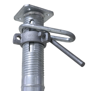 Système de plateformes d'échafaudage en acier peint avec grille à barres plates, durable pour la construction industrielle, supports en acier réglables - Product Image 5