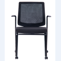 Kabel Mobilier de bureau élégant Chaise de conférence pliable avec accoudoirs fixes Maille en option pour l'école, la maison, le salon et les hôtels