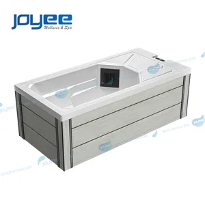 JOYEE 2024 새로운 디자인 수입 아크릴 1 인 냉수 욕조 야외 냉기 욕조 아이스 플런지 스파