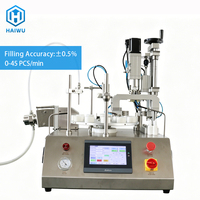 Machine de remplissage semi-automatique haute précision pour flacons, gel, eau pure, huile – Distributeur de bureau multifonction à piston avec fonction de capsulage