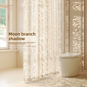 <span class=keywords><strong>Rideau</strong></span> <span class=keywords><strong>de</strong></span> <span class=keywords><strong>douche</strong></span> haut <span class=keywords><strong>de</strong></span> gamme <span class=keywords><strong>de</strong></span> style chinois, imperméable et anti-moisissure, pour séparation <span class=keywords><strong>de</strong></span> salle <span class=keywords><strong>de</strong></span> bain, installation <span class=keywords><strong>sans</strong></span> perçage, <span class=keywords><strong>rideau</strong></span> d'intimité - Product Image 2