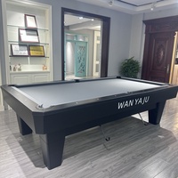 Wanyaju Factory Hochwertiger, stilvoller 9-Ball-Billardtisch Kommerzieller amerikanischer Schieferbett-Billardtisch auf Lager für ernsthafte Spieler