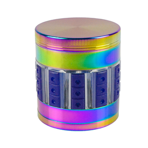 New design cheap promotion metal custom logos grinder Zinc alloy 2.7 inch <b>smoke</b> accessories <b>herb</b> grinders - Product Image 1