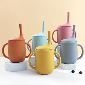 Vaso <span class=keywords><strong>de</strong></span> Agua para Bebés con Pajita, Material Resistente al Calor, Apto para Microondas, Ecológico, con Asa - Product Image 3