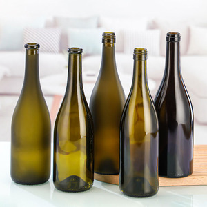 350ML 750ML 1500ML vetro marrone bottiglie di vino Vodka vuoto verde scuro riutilizzabile per bottiglia di Champagne con sigillatura in sughero - Product Image 2