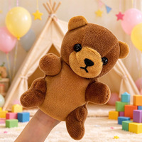 Marionnette à doigts personnalisable, jouet en peluche doux à doigts, mini-peluches portables, accessoires artisanaux personnalisés OEM pour la vente en gros
