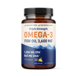 Kapsul Omega 3 <span class=keywords><strong>Softgel</strong></span> untuk Pria Wanita Suplemen Vegan EPA DHA Minyak Ikan Kapsul <span class=keywords><strong>Softgel</strong></span> - Product Image 1