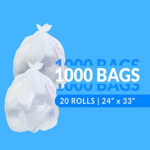 ถุงขยะซุปเปอร์วาเลว์ 13 แกลลอน 1000 ใบ ไม่มีกลิ่น ผลิตจากพลาสติกใส - Product Image 1