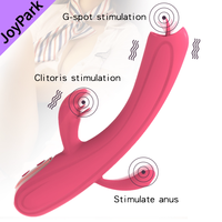 JoyPark 10-Gang Wasserdichter IPX5 USB-Aufladbarer Umweltfreundlicher Nicht-Geschmierter Zungenvibrator für Frauen G-Punkt Klitoris Brustwarzen