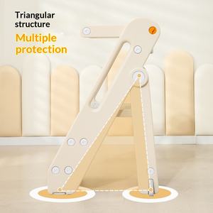 Tabouret d'apprentissage pliable et <span class=keywords><strong>empilable</strong></span> en plastique réglable VSUCH, portable, 2-3 marches, aide à l'apprentissage, <span class=keywords><strong>tour</strong></span> de sécurité pour bébé, enfant en bas âge - Product Image 4
