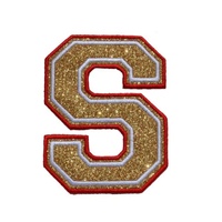 Écusson personnalisé thermocollant brodé avec nom et initiales pour sac à dos, badges de nom brodés pour équipes sportives, écussons pour veste