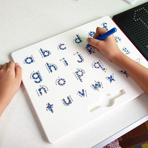 Tablero de Escritura de Letras de Plástico ABC de 26 Letras para Niños, Tablero de Dibujo Magnético Borrable, Magpad - Product Image 5