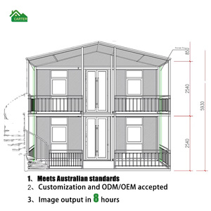 Casas Prefabricadas Grandes Expandibles de 3, 4 Cuartos, 3 Baños, 2 Pisos, 2-5 Dormitorios - Product Image 1