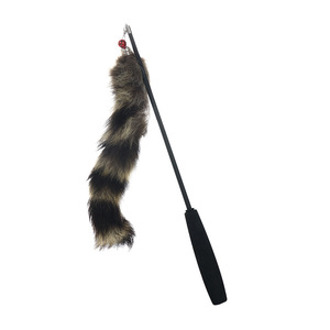 <b>Cat</b> Teaser Stick Long Feather Wand For Kitten Play With Replacement Heads Pet <b>Toy</b> Large Space <b>Interactive</b> <b>Cat</b> Exercise - Product Image 2