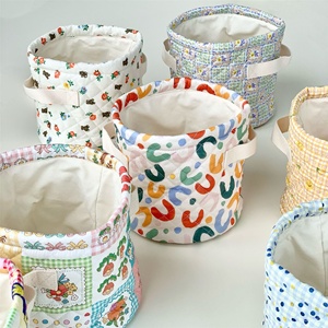 Cloth organizer basket makeup bag carrying toy storage bag
