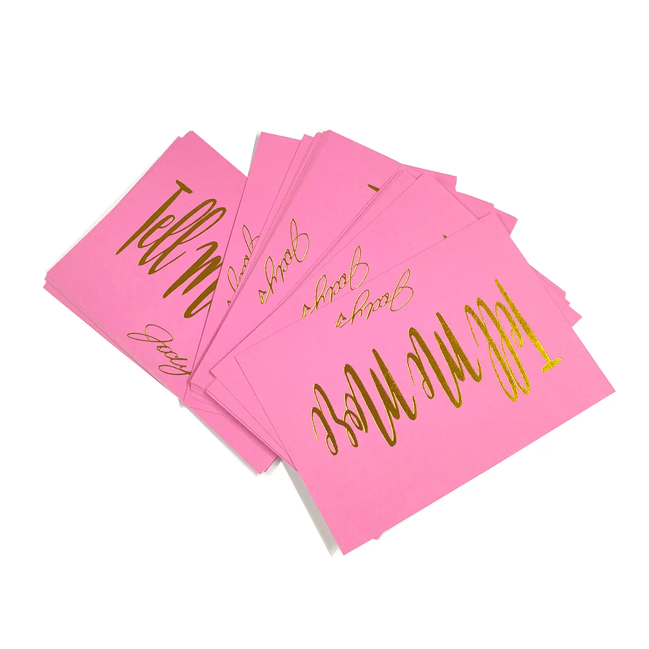 Cartão postal de agradecimento personalizado de luxo com logotipo Cartão de felicitações com envelopes