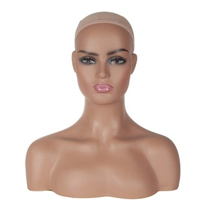 Tête de mannequin en plastique réaliste <span class=keywords><strong>pour</strong></span> femme, <span class=keywords><strong>pour</strong></span> l'affichage de chapeaux, de lunettes de soleil, de bijoux, d'écharpes, d'ornements et de coiffure - Product Image 2