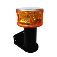 Owleye IP66 12Led Lampe de sécurité routière à énergie solaire Réflecteurs blancs Matériau ABS PC pour l'utilisation routière en extérieur Avertissement de trafic