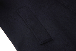 Cappotto 10% in lana 90% in Cashmere blu Navy DM10010 cappotto in lana - Product Image 5