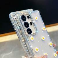 Coques de téléphone portable transparentes en TPU de luxe, antichoc, avec décoration scintillante, couleur personnalisée pour S26/S26 Plus/Ultra/A57 5G/A37