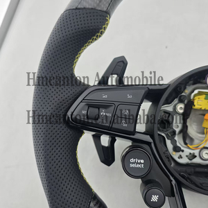 High Quality Wholesale Carbon Fiber Leather Steering <b>Wheel</b> for Audi Models A3 A4 A4L A5 A7L A8 Q5 Q7 B9 A6 R8 Steering <b>Wheel</b> - Product Image 2