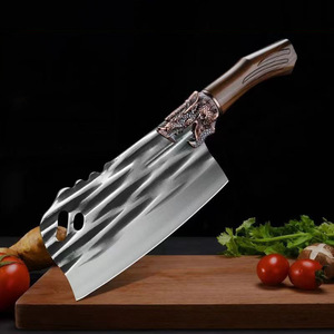 Couteau de cuisine domestique avec manche forgé, hachoir, coupe-viande, double usage pour hacher et trancher, tranchant et complet - Product Image 2