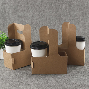 IMEE Portavasos de Papel Desechables Personalizados para Llevar Bebidas, Paquete de 2, Caja para Transportar Bebidas con Asa - Product Image 6