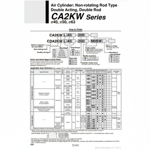 Cilindro de aire SMC Pneumatics, piezas neumáticas - Product Image 1