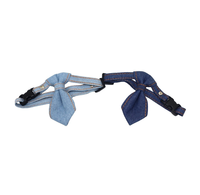 Collier en jean réglable avec nœud papillon pour animaux de compagnie, accessoires pour chiens et chats de petite et moyenne taille
