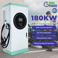 Station de charge commerciale certifiée TUV OCPP2.0 double pistolet CCS2 180KW DC EV pour nouvelle voiture électrique à charge d'énergie