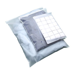 Eco Friendly Custom Resealable Frosted Plastic Zip Lock T <b>Shirt</b> Cosmetic Packaging Bags Cloth Sweater Hoodies Gift Shopping Bag - Product Image 4