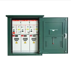 Unidad principal de anillo aislado de gas SF6 sellado metálico trifásico para interiores OEM RMU Switchgear Cell IM & QM 24KV 630A 20KA